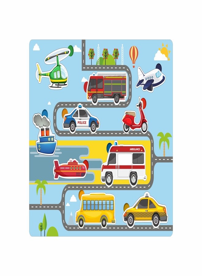 Craftick® KidsToys Pre-School Vehicle Wooden Puzzle Toys for Kids 3 + | Return Gift for Children | - Good for Toddlers, Nursery, Pre-School Kids - Image 1